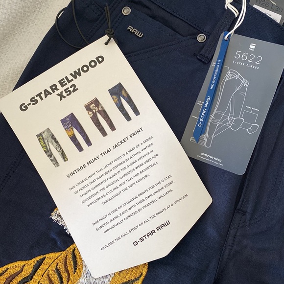 ๐ธ G-STAR ELWOOD X52 JEANS #02 - Picture 6 of 17